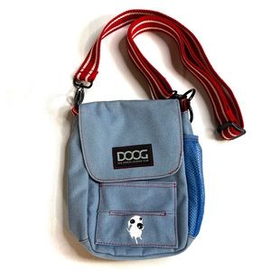DOOG Shoulder Bag - Dog Walking crossbody Shoulder Bag blue denim